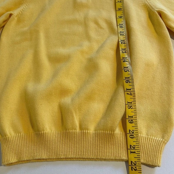 NWOT Brooks Brothers 1/4 Zip Yellow Sweater Boys Medium - Picture 5 of 7